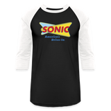 Sonic Drive In  3/4 Sleeve Raglan Shirt - black/white