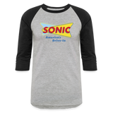 Sonic Drive In  3/4 Sleeve Raglan Shirt - heather gray/black