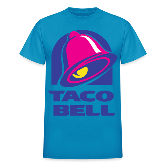 Taco Bell Logo Gildan Cotton Adult T-Shirts - turquoise