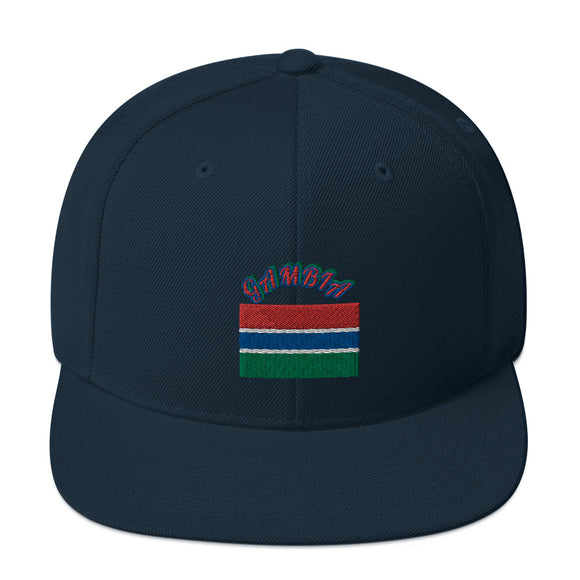 Gambia Flag Snapback Hat
