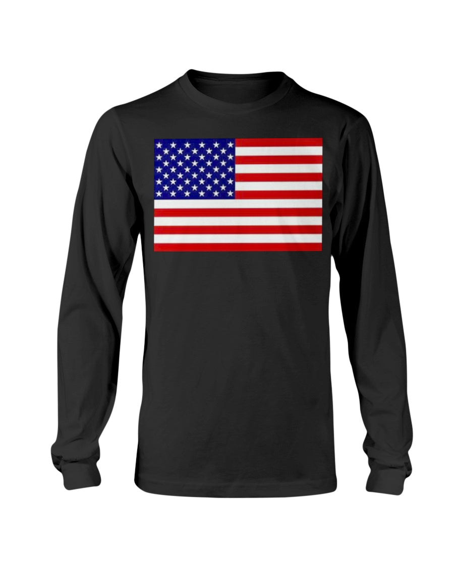 American Flag Gildan Long Sleeve T-Shirt – US CUSTOM PRINTING