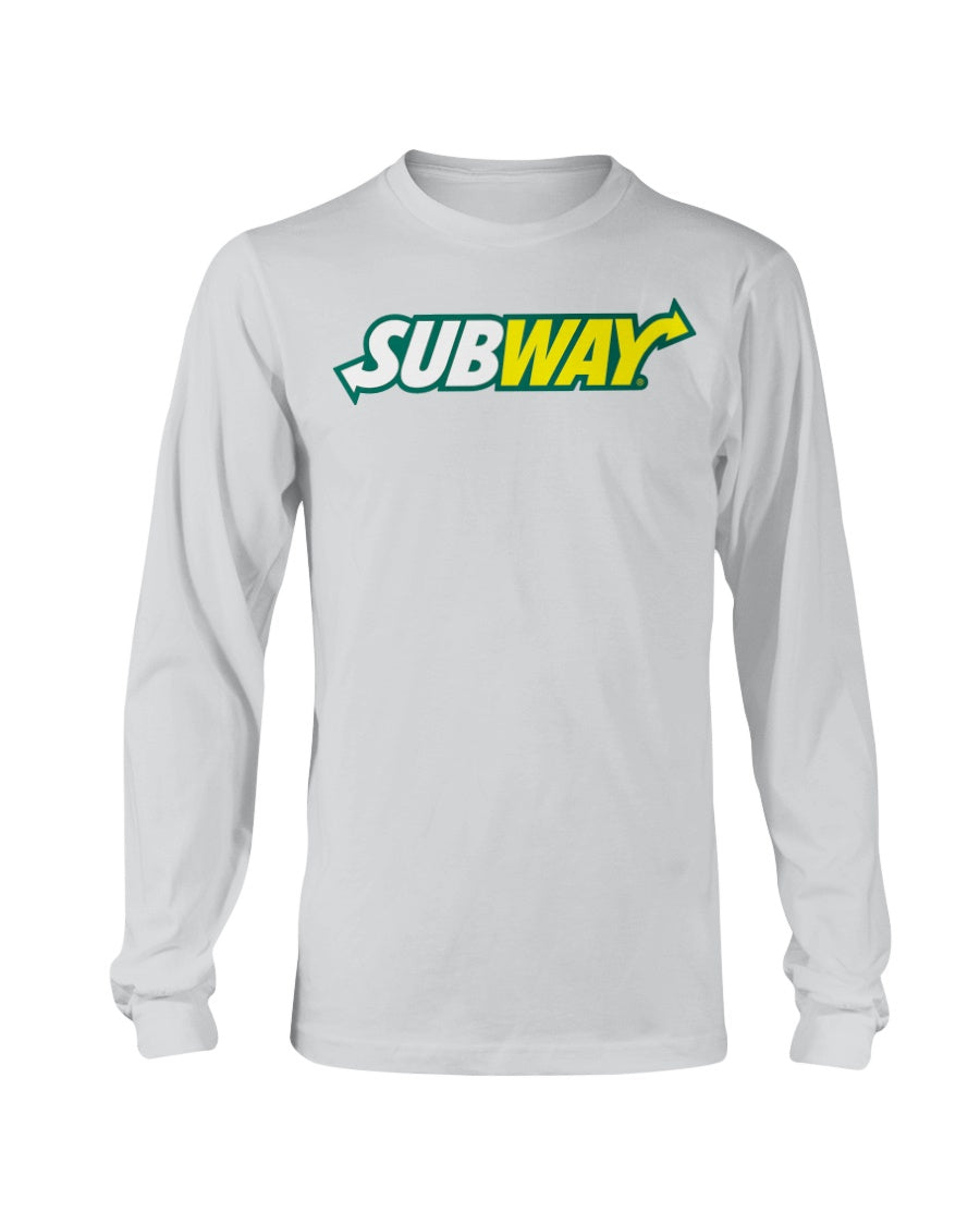 Fuel Subway Logo Gildan Long Sleeve T-Shirt Irish Green / L