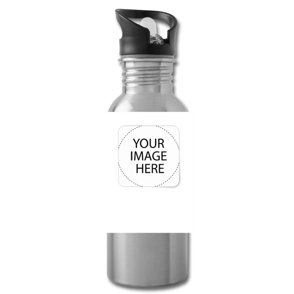 Customize Water Bottle - silver