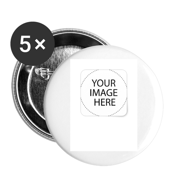 Customize Buttons large 2.2'' (5-pack) - white