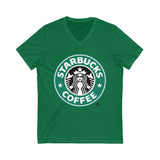 Starbuck's Logo Short Sleeve V-Neck Tee