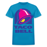 Taco Bell Logo Gildan Cotton Adult T-Shirts - turquoise