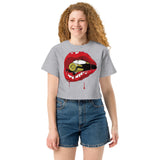 Drip Lips Champion Crop Top