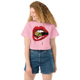 Drip Lips Champion Crop Top