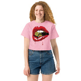 Drip Lips Champion Crop Top