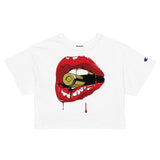 Drip Lips Champion Crop Top