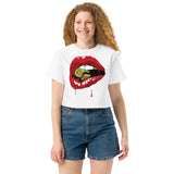 Drip Lips Champion Crop Top