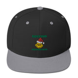 Resting Grinch Face Christmas Snapback Hat