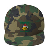 Resting Grinch Face Christmas Snapback Hat