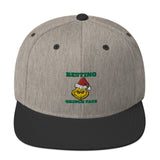 Resting Grinch Face Christmas Snapback Hat