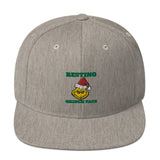 Resting Grinch Face Christmas Snapback Hat