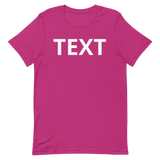 Custom Text Short-Sleeve Unisex T-Shirt