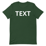 Custom Text Short-Sleeve Unisex T-Shirt