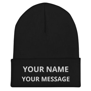 Custom name Cuffed Beanie