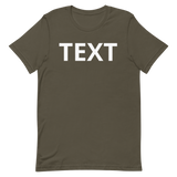 Custom Text Short-Sleeve Unisex T-Shirt