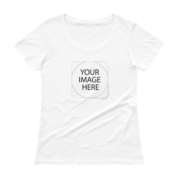 Custom Image Ladies' Scoopneck T-Shirt