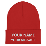 Custom name Cuffed Beanie