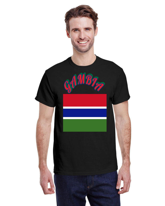 Gambian Flag Gildan Adult Heavy Cotton T-Shirts