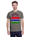 Gambian Flag Gildan Adult Heavy Cotton T-Shirts