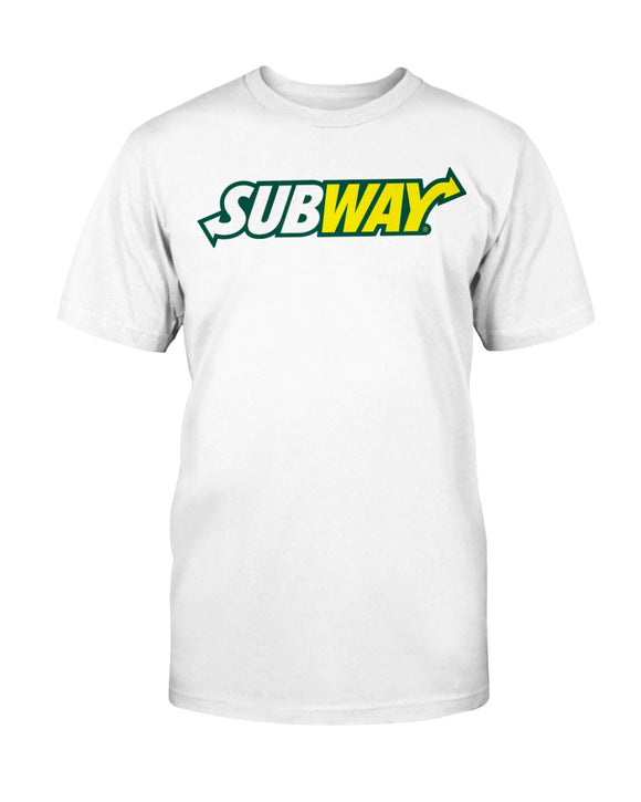 Fuel Subway Logo Gildan Cotton T-Shirt White / 3XL
