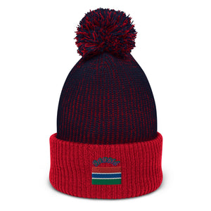 Gambia Flag Pom-Pom Beanie