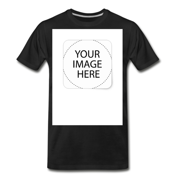 Custom Image Men's Premium T-Shirt - black