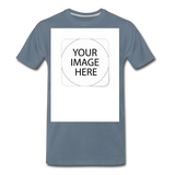 Custom Image Men's Premium T-Shirt - steel blue