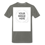 Custom Image Men's Premium T-Shirt - asphalt gray