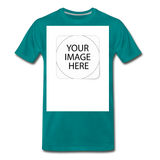 Custom Image Men's Premium T-Shirt - teal