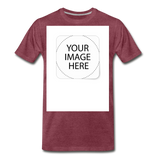 Custom Image Men's Premium T-Shirt - heather burgundy