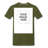 Custom Image Men's Premium T-Shirt - olive green
