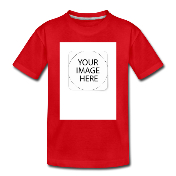 Custom Image Kids' Premium T-Shirt - red