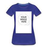 Custom Image Women’s Premium T-Shirt - royal blue