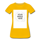 Custom Image Women’s Premium T-Shirt - sun yellow