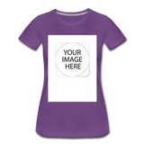 Custom Image Women’s Premium T-Shirt - purple