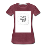 Custom Image Women’s Premium T-Shirt - heather burgundy
