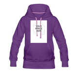 Custom Image Women’s Premium Hoodie - purple