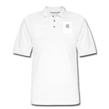Customize Men's Pique Polo Shirt - white