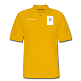 Customize Men's Pique Polo Shirt - Yellow