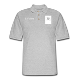 Customize Men's Pique Polo Shirt - heather gray