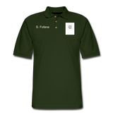 Customize Men's Pique Polo Shirt - forest green