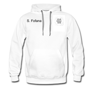 Customize Men’s Premium Hoodie - white