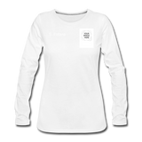 Customize Women's Premium Long Sleeve T-Shirt - white
