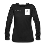 Customize Women's Premium Long Sleeve T-Shirt - black