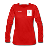 Customize Women's Premium Long Sleeve T-Shirt - red