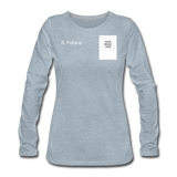 Customize Women's Premium Long Sleeve T-Shirt - heather ice blue